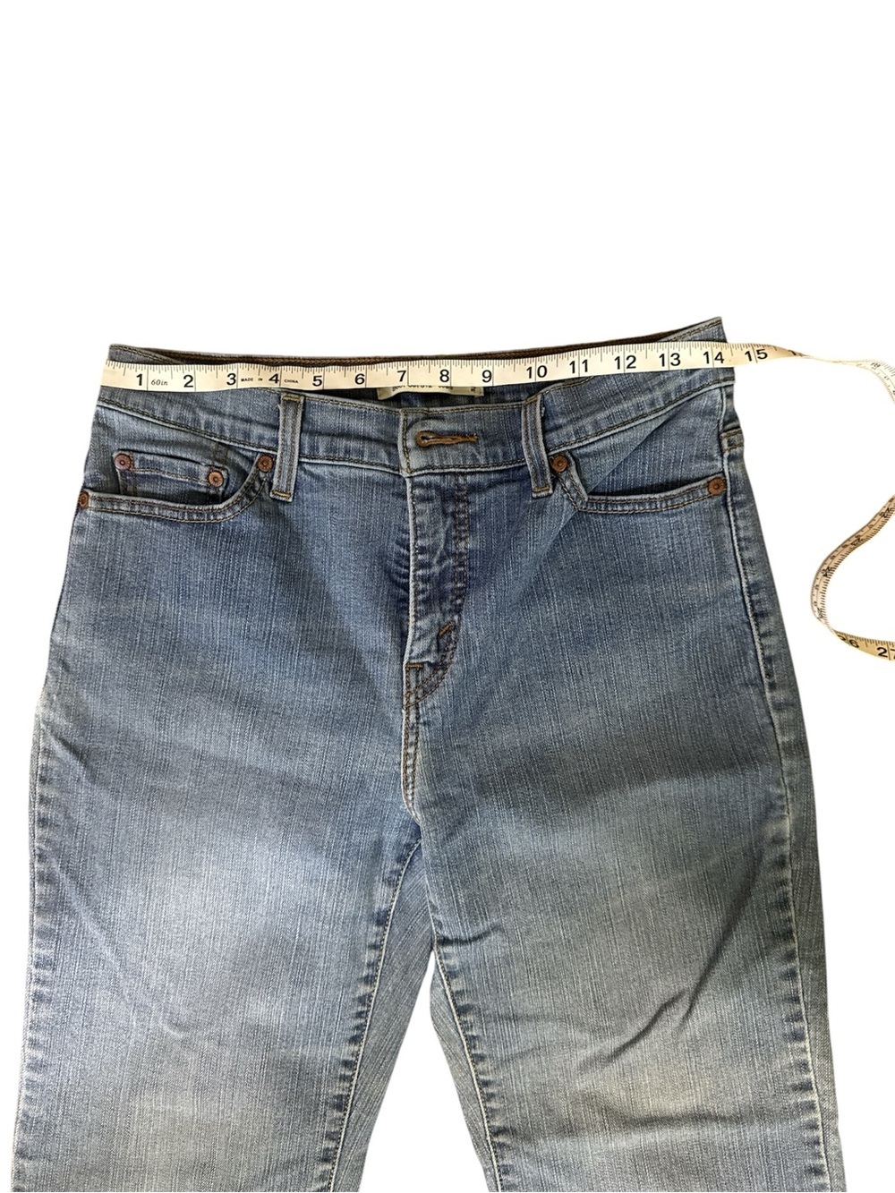 Levi’s 440 Classic Bootcut Jeans Women’s Size 10 Short Medium Wash Stretch Denim - Picture 4 of 6